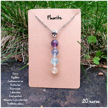Charger l'image dans la galerie, Pendentif éveil et concentration en Fluorite
