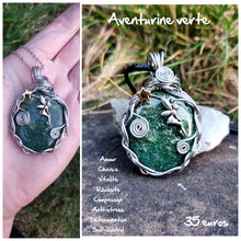 Charger l'image dans la galerie, Pendentif confiance et succès en Aventurine verte