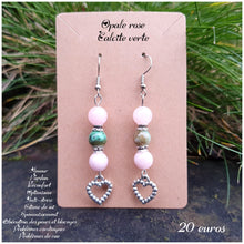 Charger l'image dans la galerie, Boucles d'oreilles chakra du cœur