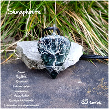Charger l'image dans la galerie, Pendentif amour et guérison en Séraphinite