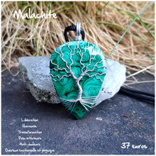 Charger l'image dans la galerie, Pendentif guérison et transformation en Malachite