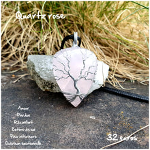 Charger l'image dans la galerie, Pendentif amour et réconfort en Quartz rose