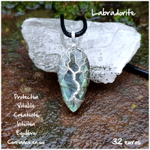 Charger l'image dans la galerie, Pendentif protection de l'empathe en labradorite