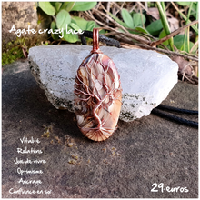Charger l'image dans la galerie, Pendentif ancrage et protection en Agate crazy lace