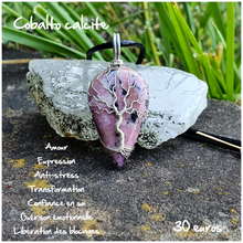 Charger l'image dans la galerie, Pendentif amour et transformation en Cobalto calcite