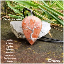 Charger l'image dans la galerie, Pendentif énergie et optimisme en Pierre du soleil