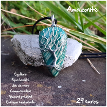 Charger l'image dans la galerie, Pendentif joie et guérison en Amazonite