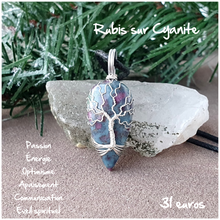 Charger l'image dans la galerie, Pendentif Passion et éveil en Rubis Cyanite