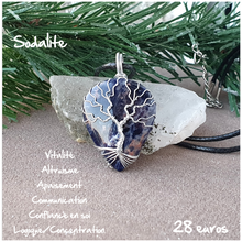 Charger l'image dans la galerie, Pendentif confiance et contacts en Sodalite