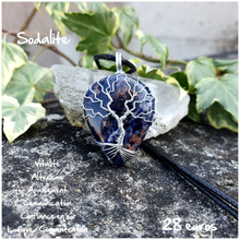 Charger l'image dans la galerie, Pendentif confiance et contacts en Sodalite