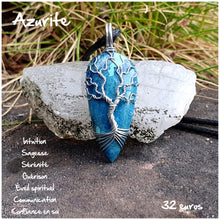 Charger l'image dans la galerie, Pendentif sérénité et motivation en Azurite