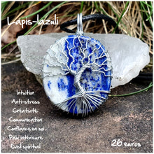 Charger l'image dans la galerie, Pendentif élévation de l'âme, en Lapis-lazuli