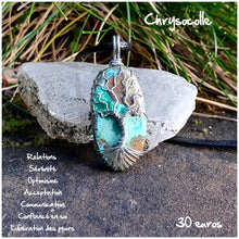 Charger l'image dans la galerie, Pendentif sérénité et libération en Chrysocolle