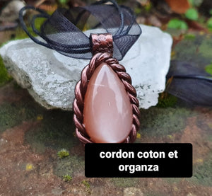 Pendentif protection de l'empathe en Labradorite