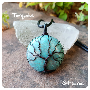 Pendentif lâcher prise en turquoise