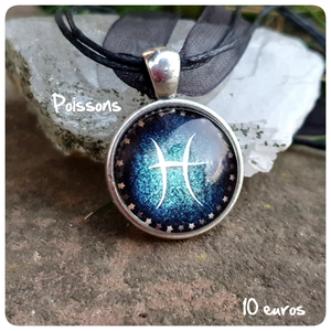 Pendentif Signe du Zodiaque "Poissons"