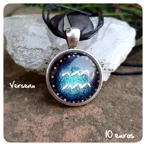 Pendentif Signe du Zodiaque "Verseau"