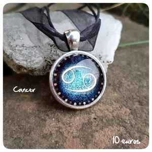 Pendentif Signe du Zodiaque "Cancer"