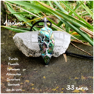 Pendentif élégance et attraction en Abalone