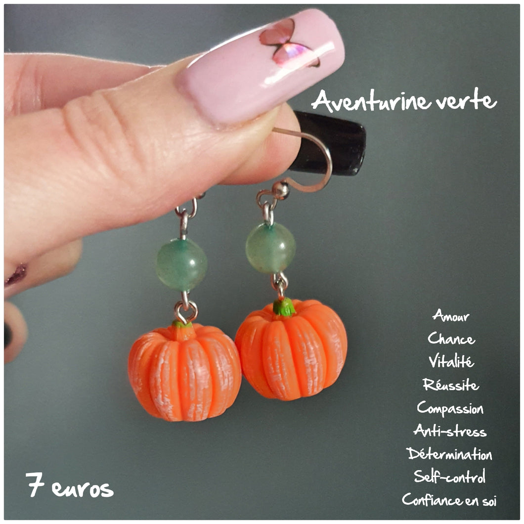 Boucles d'oreilles citrouilles