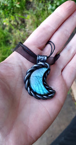 Pendentif protection de l'empathe en labradorite